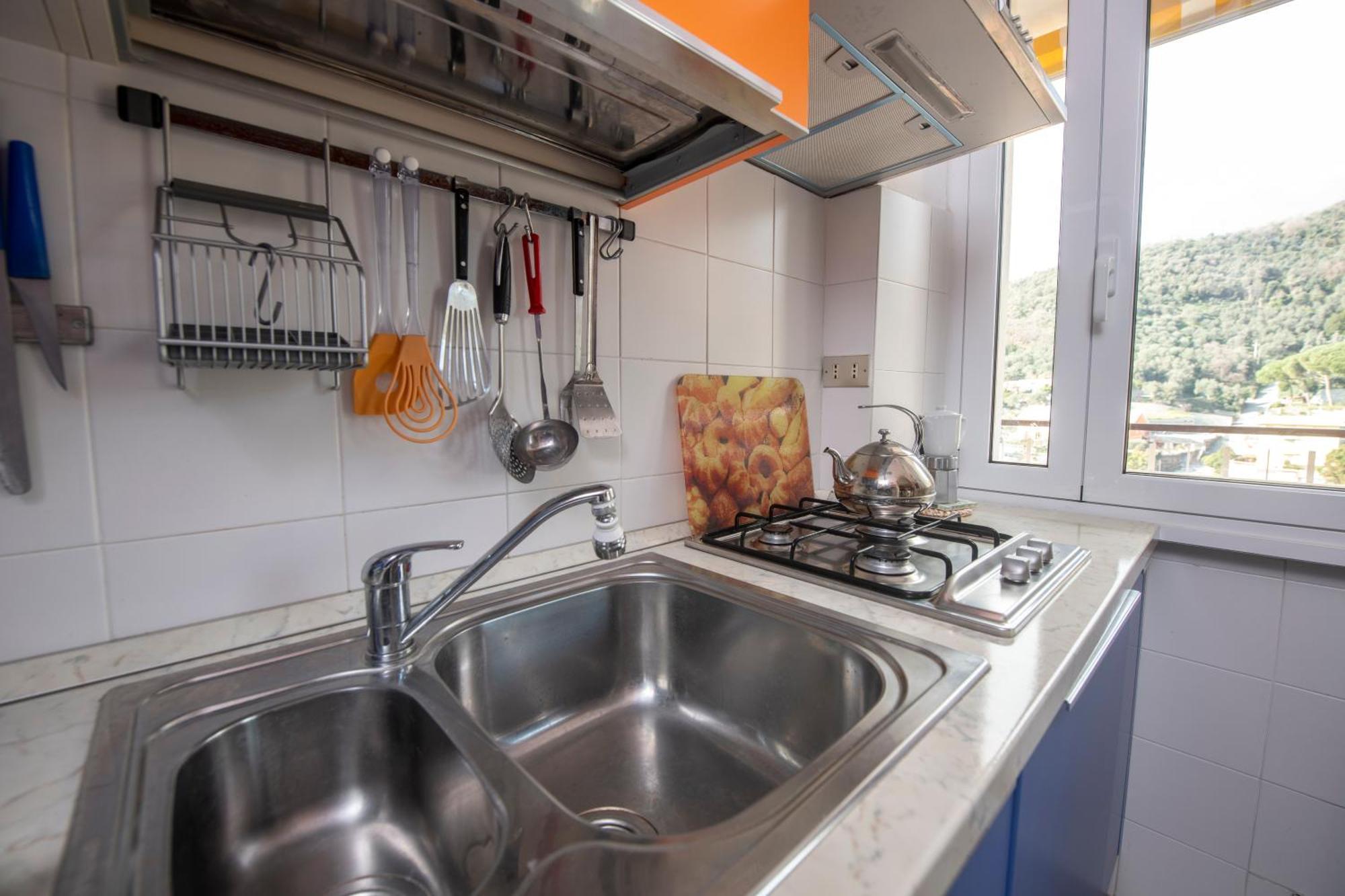 239 - Casa Del Sole Vista Mare Moneglia - 5Minuti A Piedi Dal Mare - Parcheggio Privato Daire Dış mekan fotoğraf